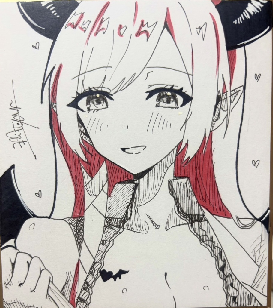 癒月ちょこ 色紙