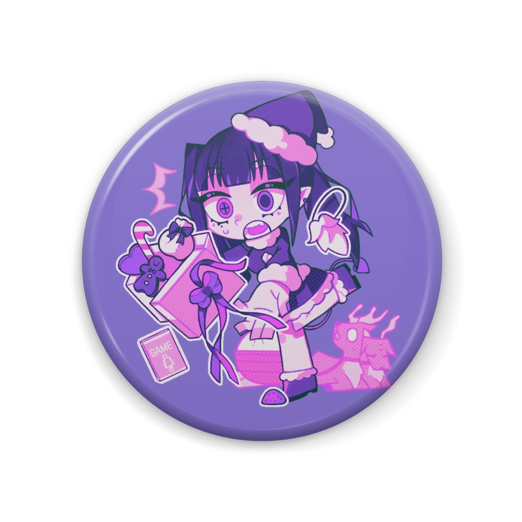 ぱなサンタ缶バ