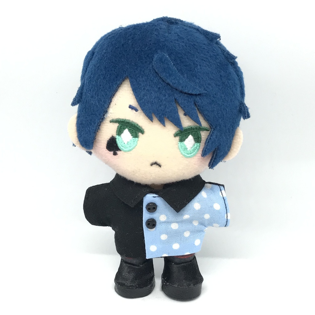 ぬい服 水玉バイカラーverブラック