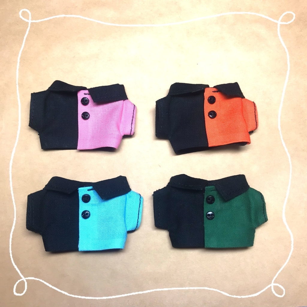 ぬい服 バイカラーシャツその3