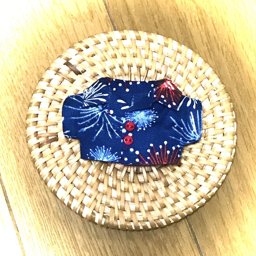 ぬい服 花火アロハ