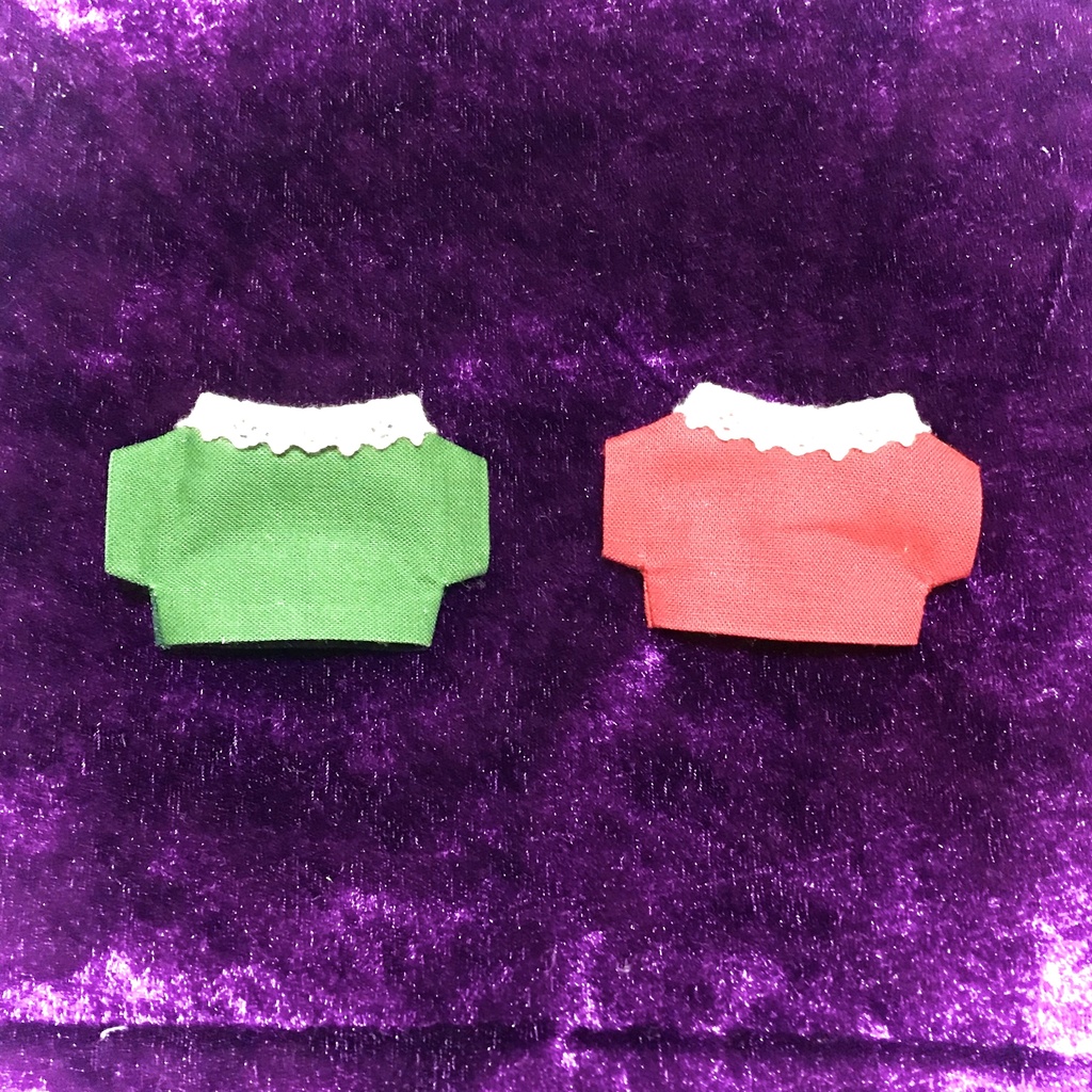 ぬい服 クリスマスきらきらローズシャツ