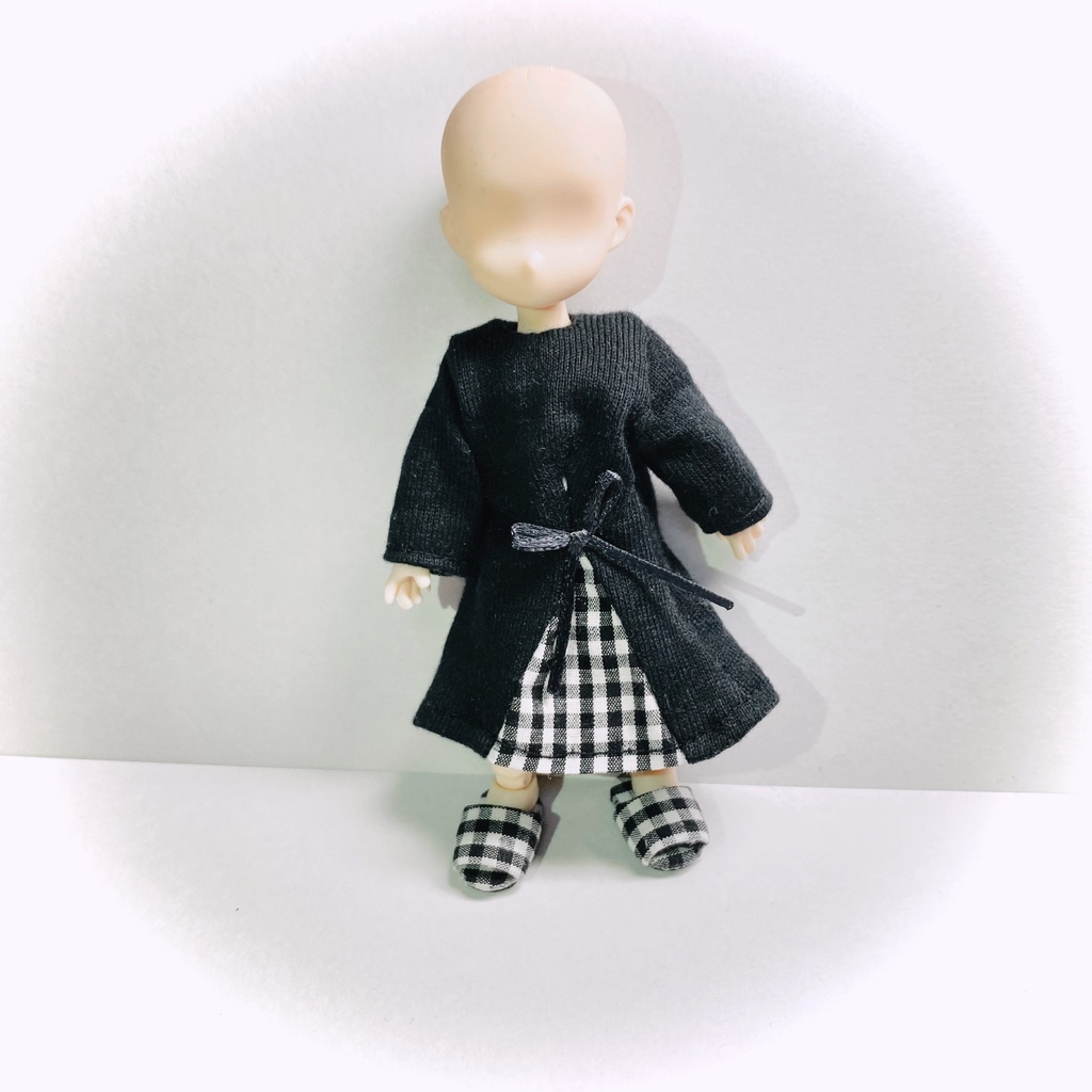 オビツ11 ロングシャツワンピとスリッパ