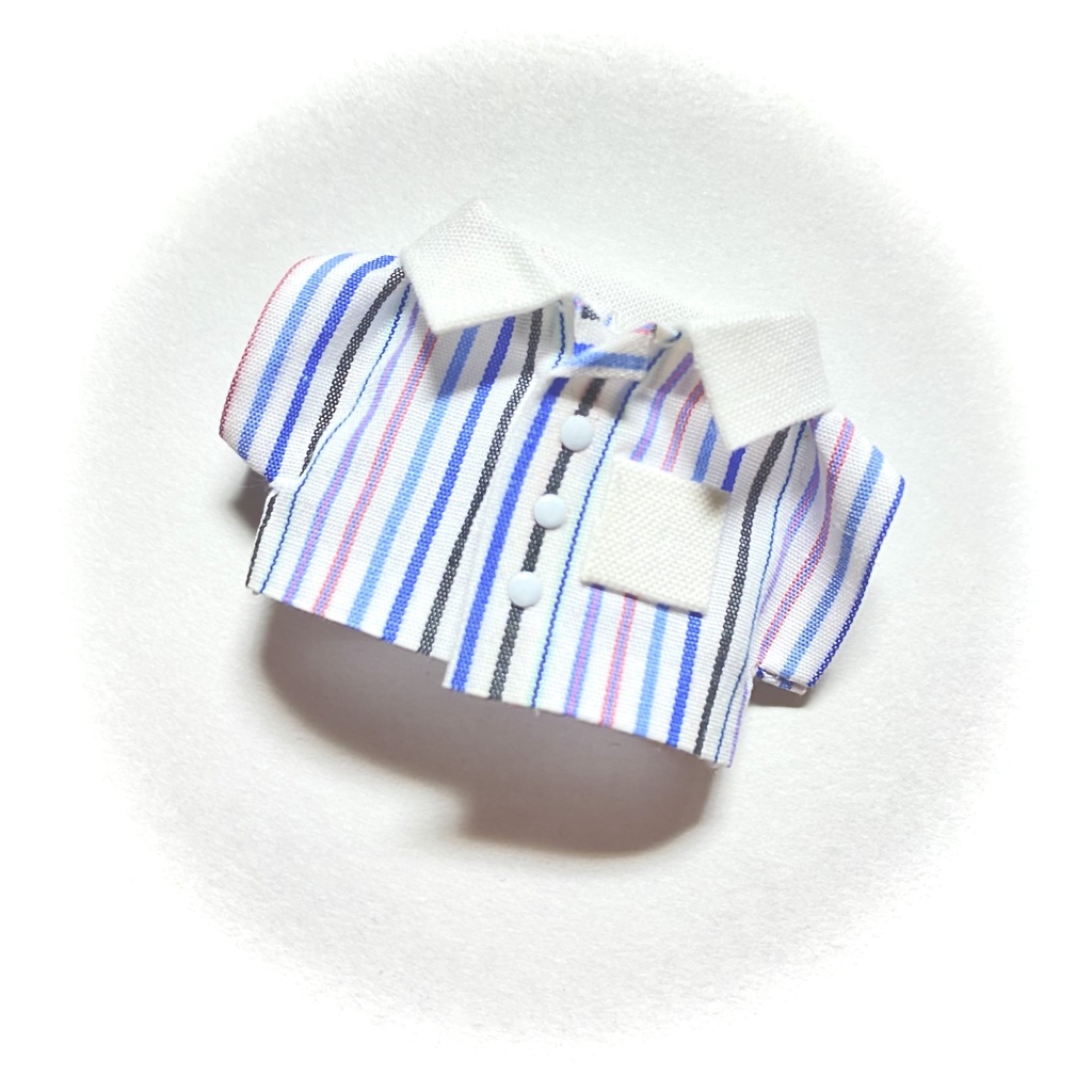 ぬい服　ストライプシャツ