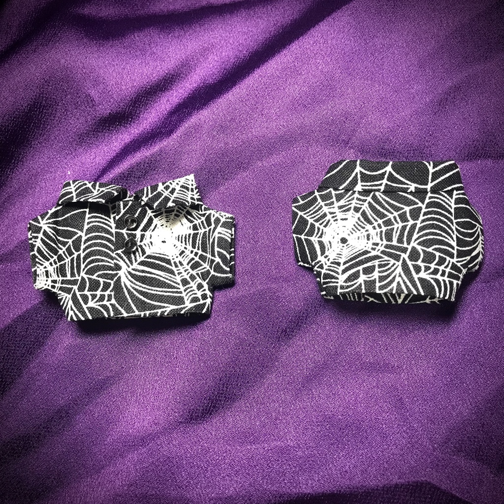 ぬい服 ハロウィン！光る！！スパイダーなシャツ！