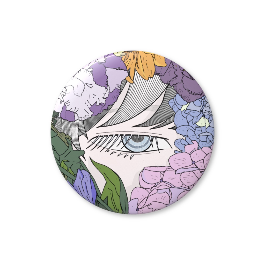 花纏◆缶バッジ