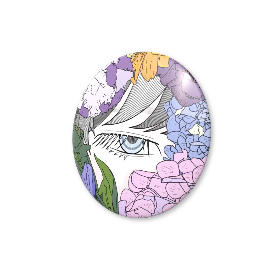 花纏◆缶バッジ