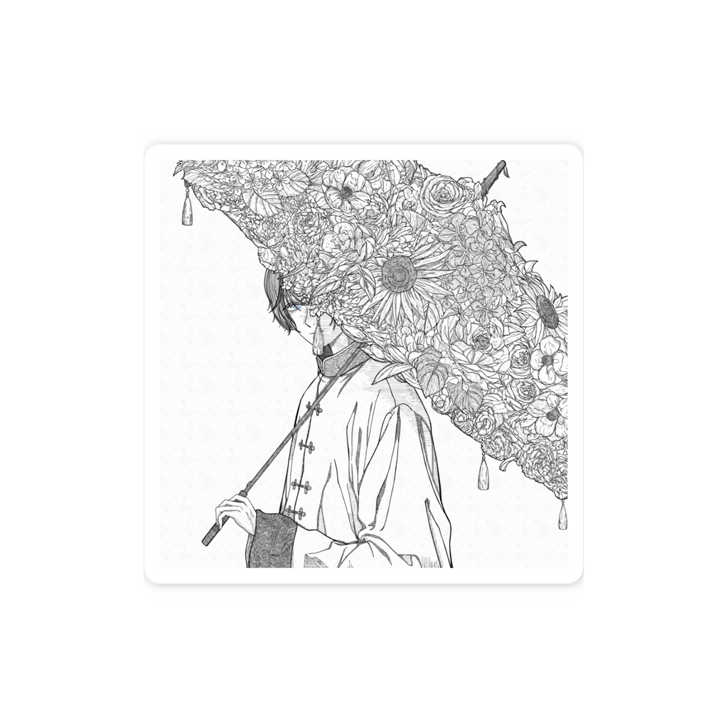 花を纏う◆ステッカー