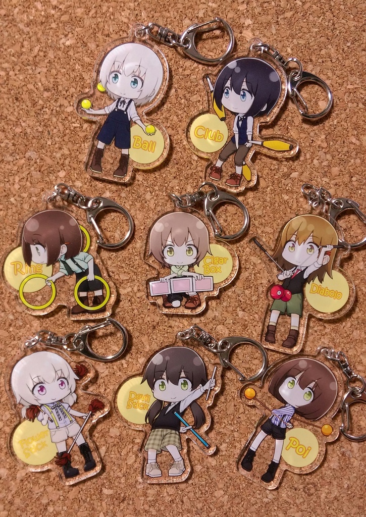 ジャグリングアクリルキーホルダー