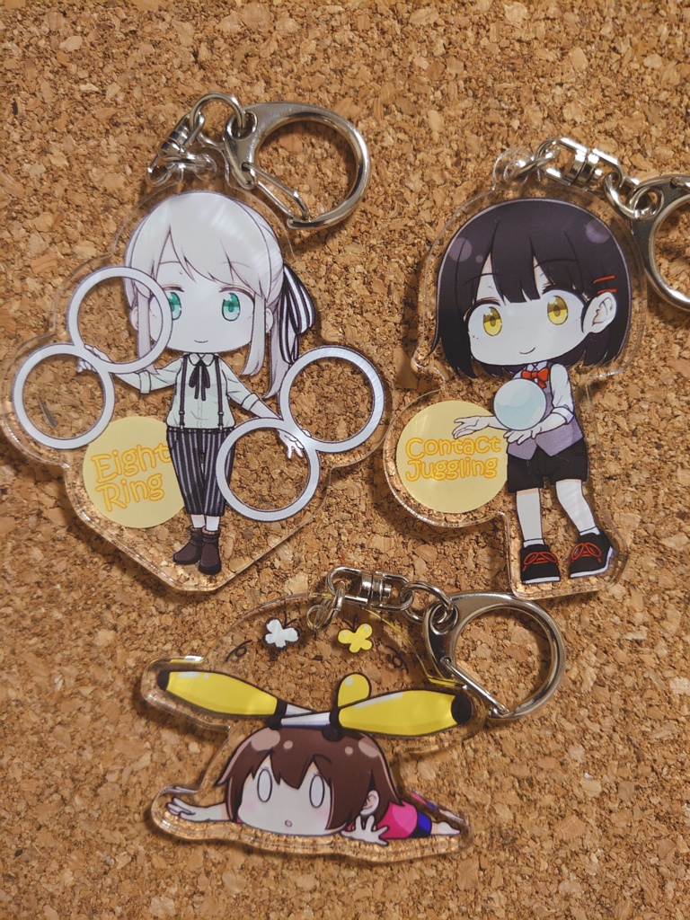 ジャグリングアクリルキーホルダー