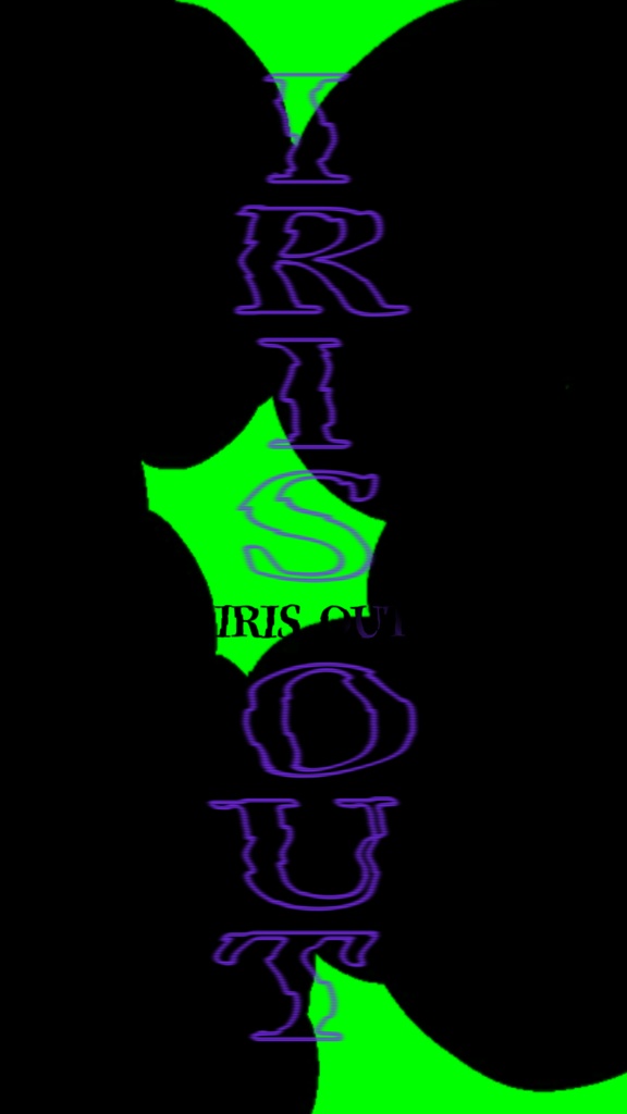 IRIS OUT(2番)リリックモーション 歌詞素材 グリーンバック