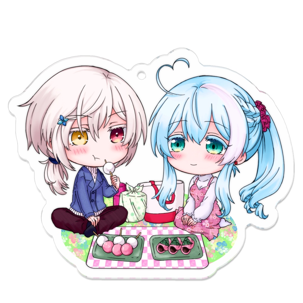 【BxB】ラメ&ティー アクリルキーホルダー