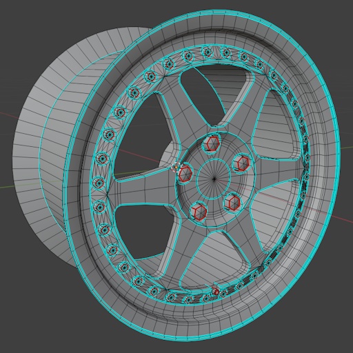 【VRChat向け】6本3ピースホイール Schneien