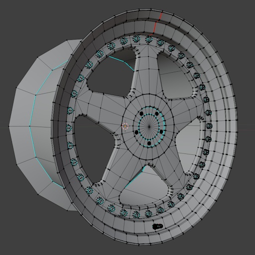 【VRChat向け】5本3ピースホイール Cardina