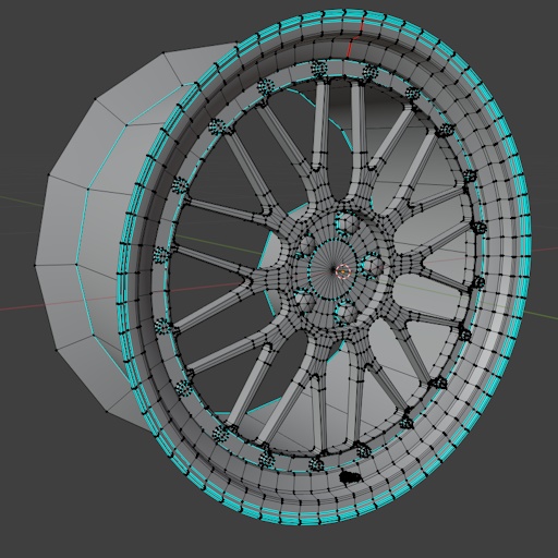 【VRChat向け】メッシュ2ピースホイール BSS LW