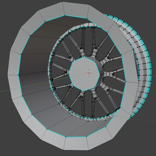 【VRChat向け】メッシュ2ピースホイール BSS LW