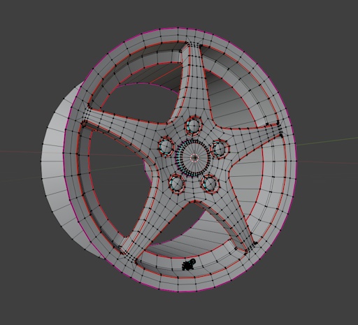【VRChat向け】5本1ピースホイール 『NILS NL5R』