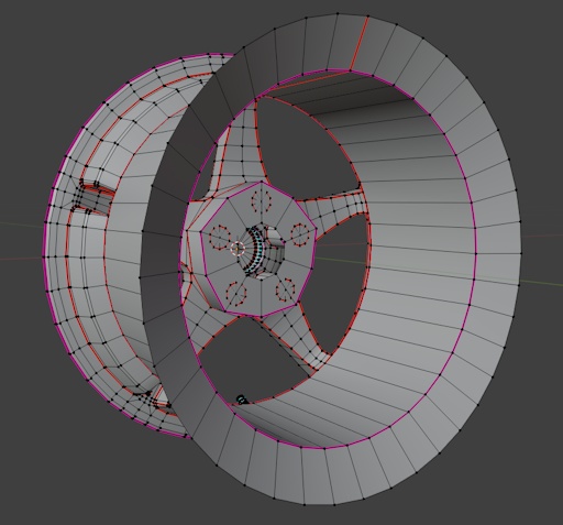 【VRChat向け】5本1ピースホイール 『NILS NL5R』