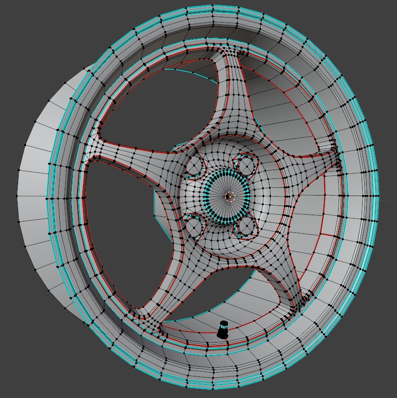 【VRChat向け】5本1ピースホイール 『RA01』