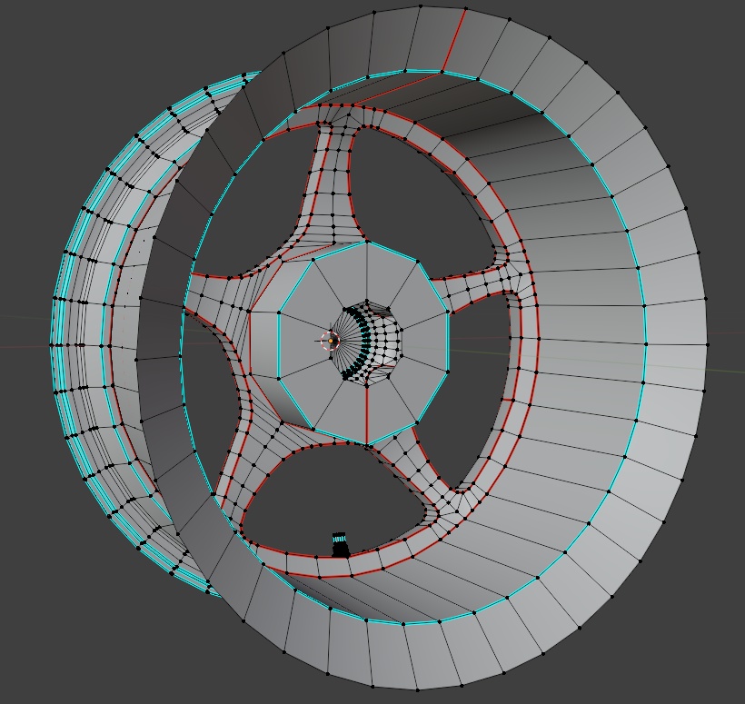 【VRChat向け】5本1ピースホイール 『RA01』