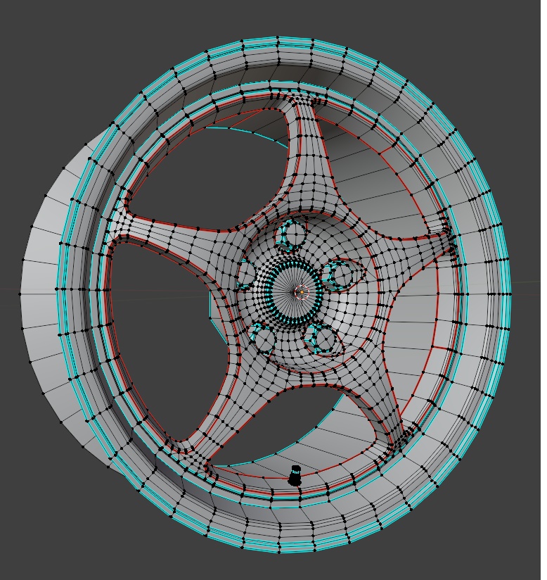 【VRChat向け】5本1ピースホイール 『RA01』