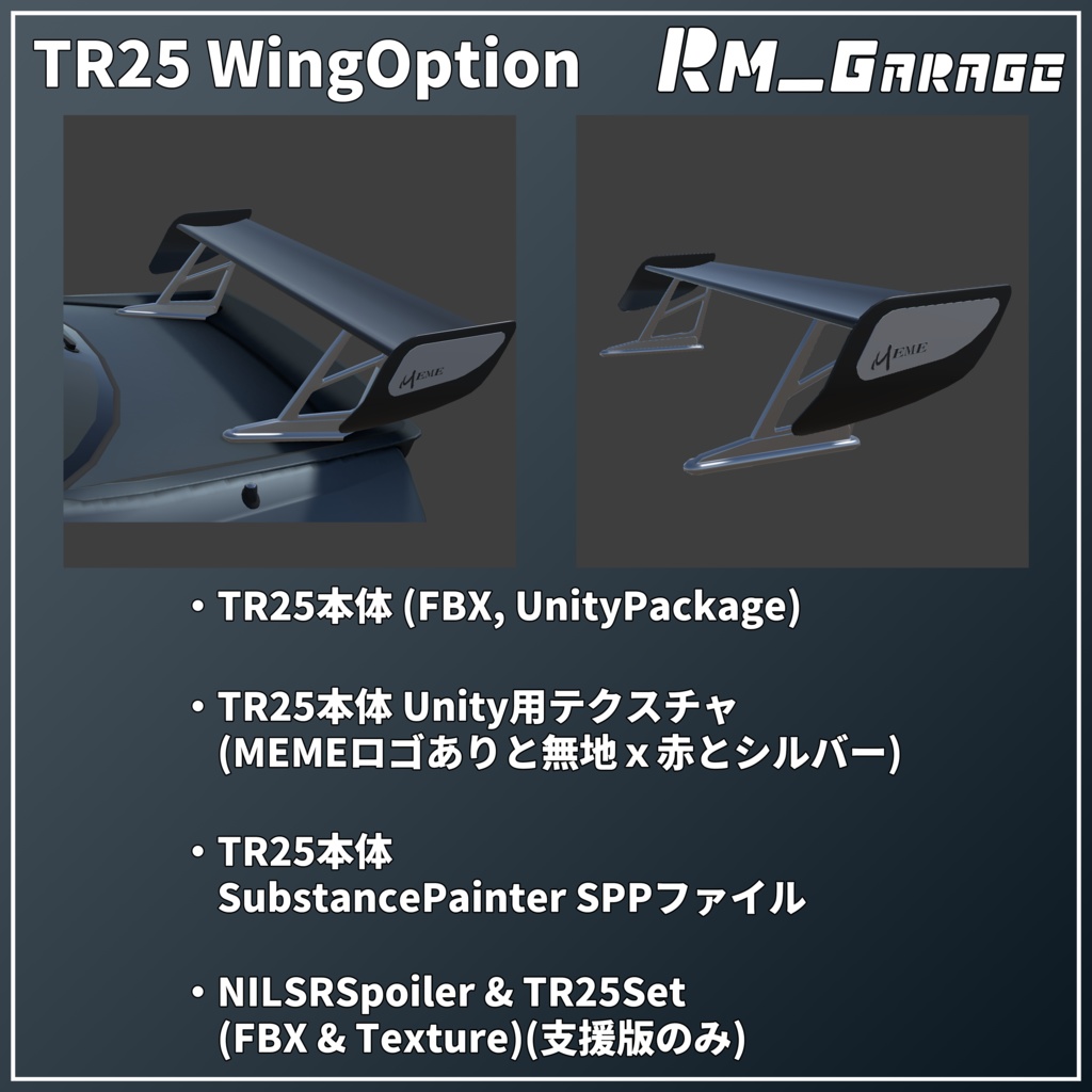 【3Dモデル】TypeBCR33用ボディキット『TRK AeroStyle』
