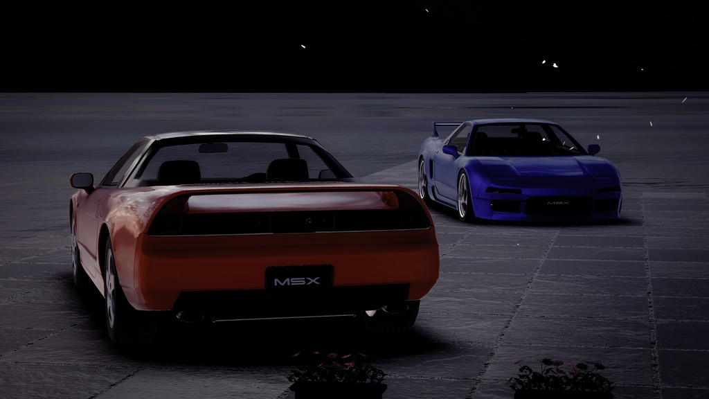 【VRChat向け・CHIKUWA VEHICLE SYSTEM 2対応】90年代スーパーカー『MSX』