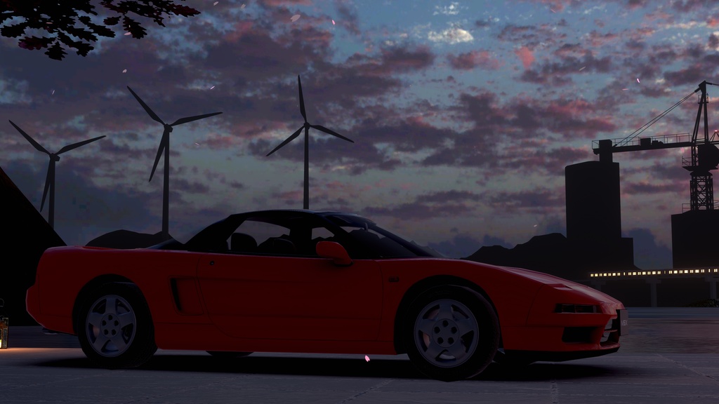 【VRChat向け・CHIKUWA VEHICLE SYSTEM 2対応】90年代スーパーカー『MSX』