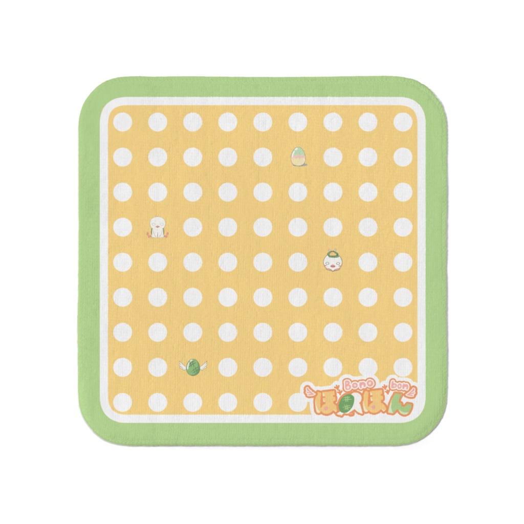 ぼのぼんドット柄タオル