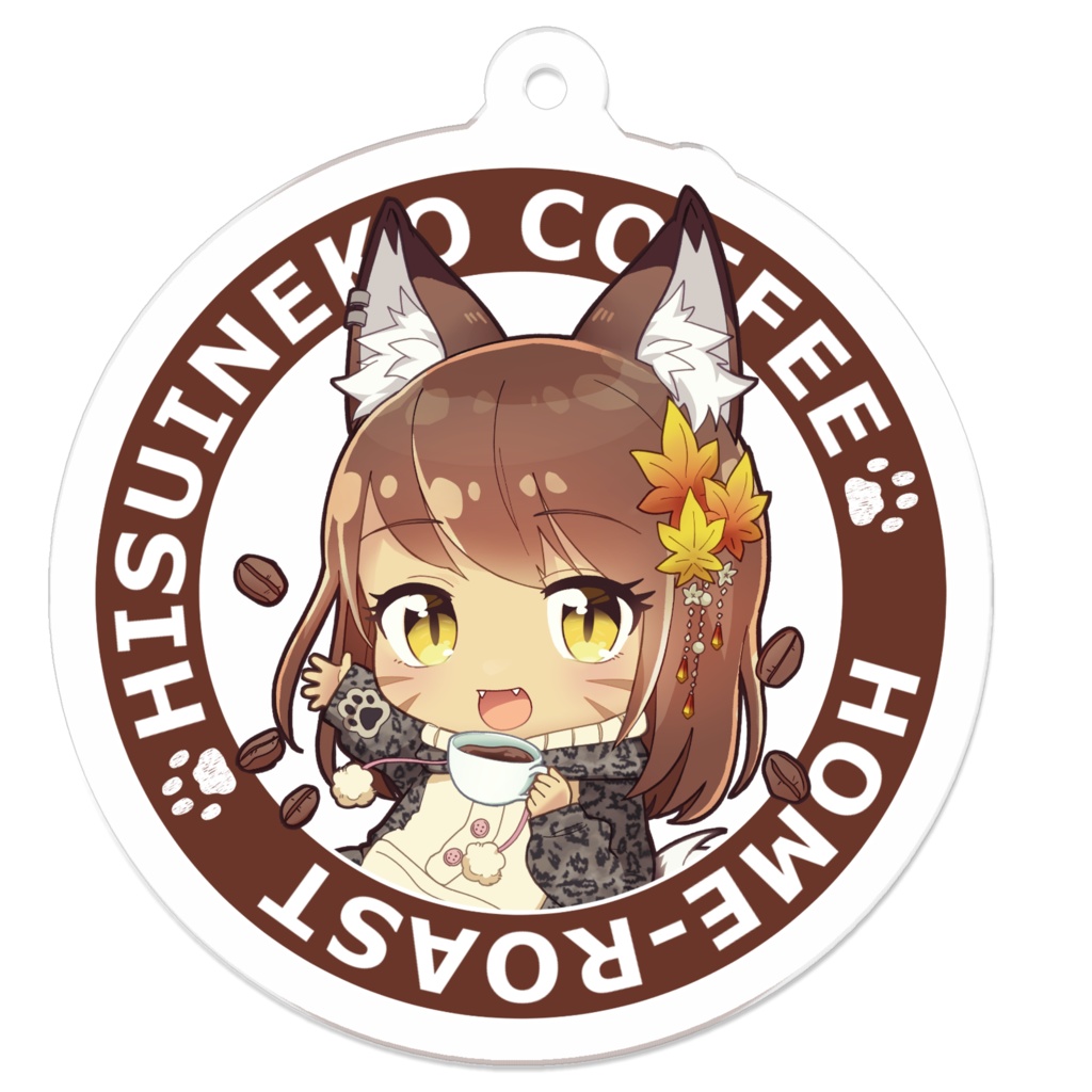 ひすいねこアクキー