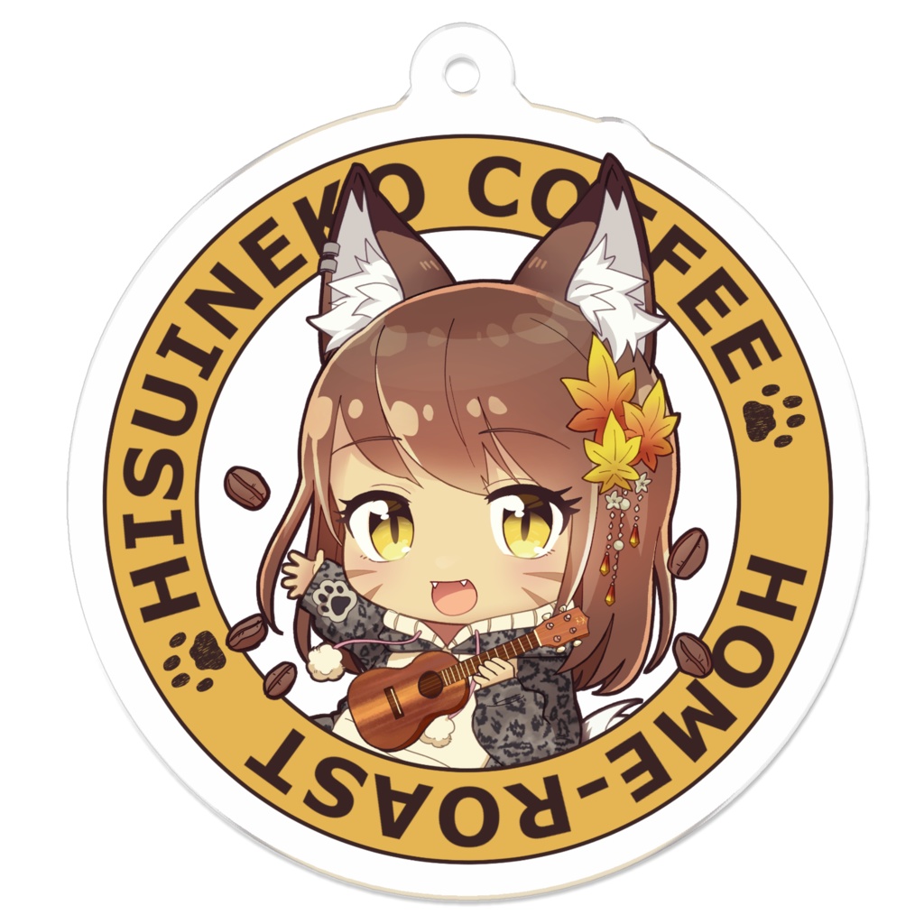 ひすいねこアクキー