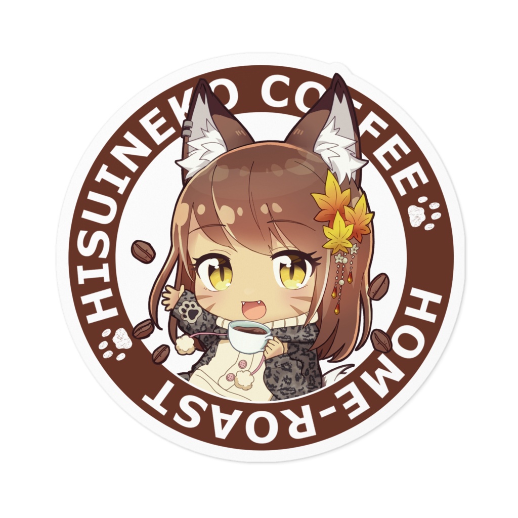 ひすいねこステッカー