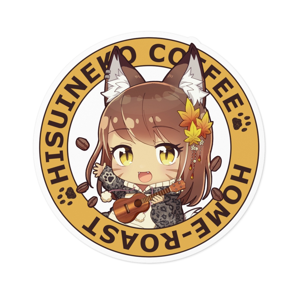 ひすいねこステッカー