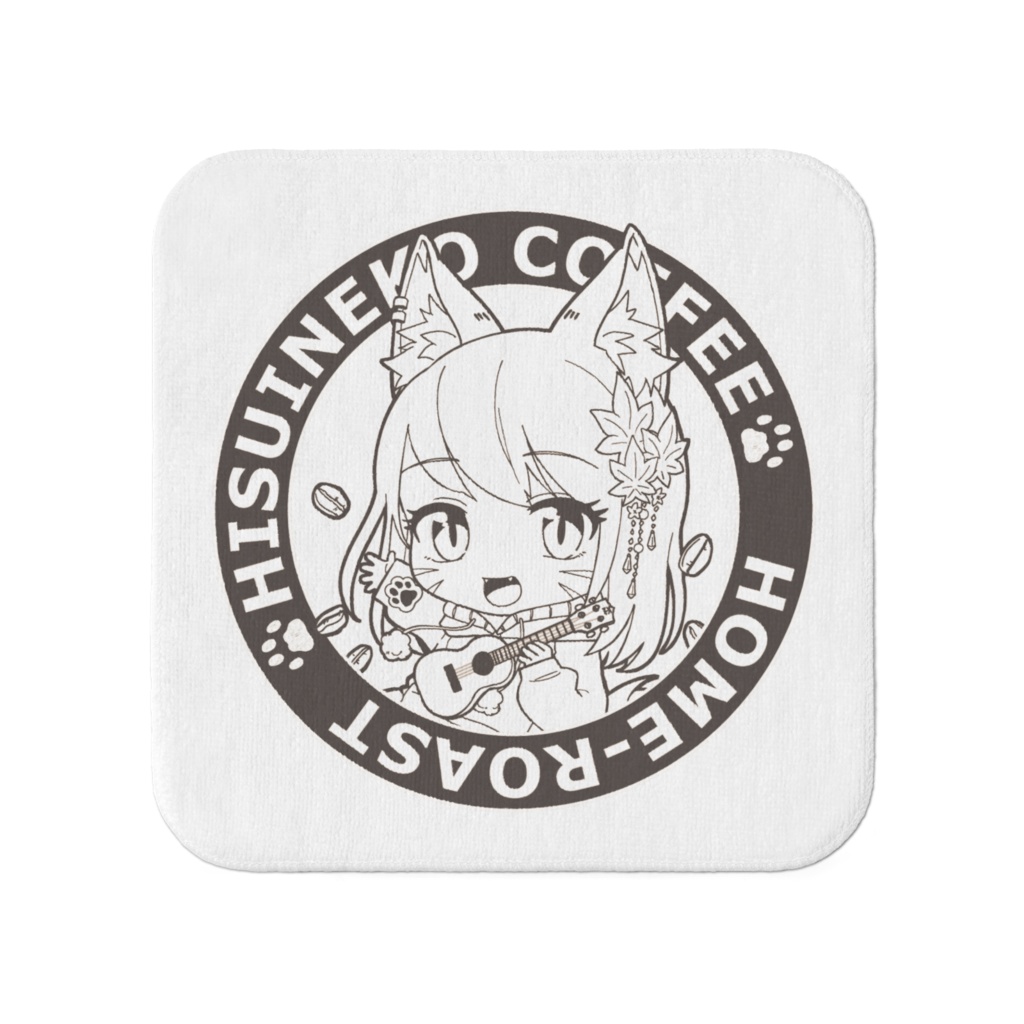 ひすいねこタオル(しんぷる・小)