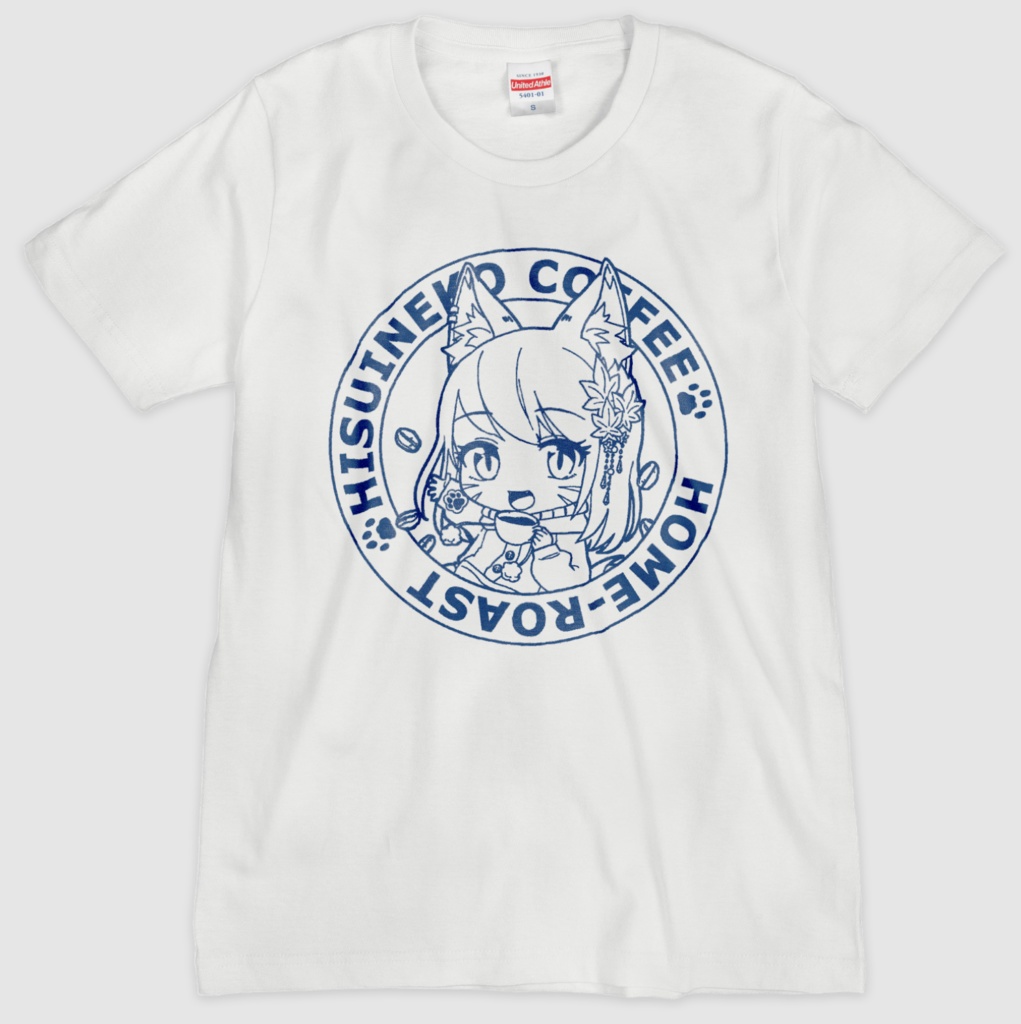 ひすいねこTシャツ(S/M size)