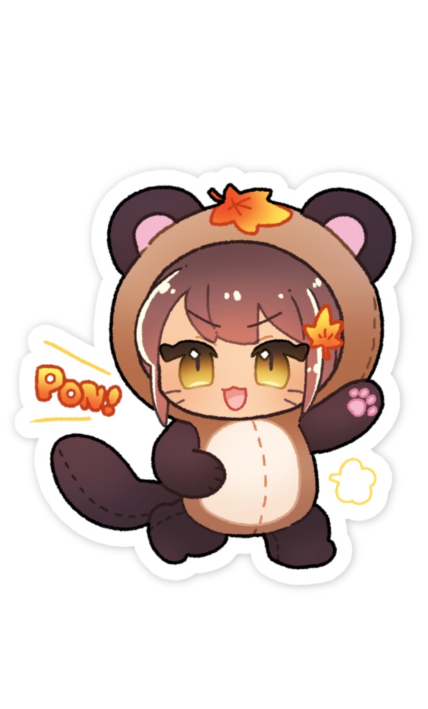 翡翠猫スマホステッカー