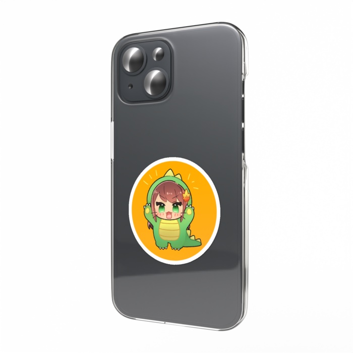 翡翠猫スマホステッカー