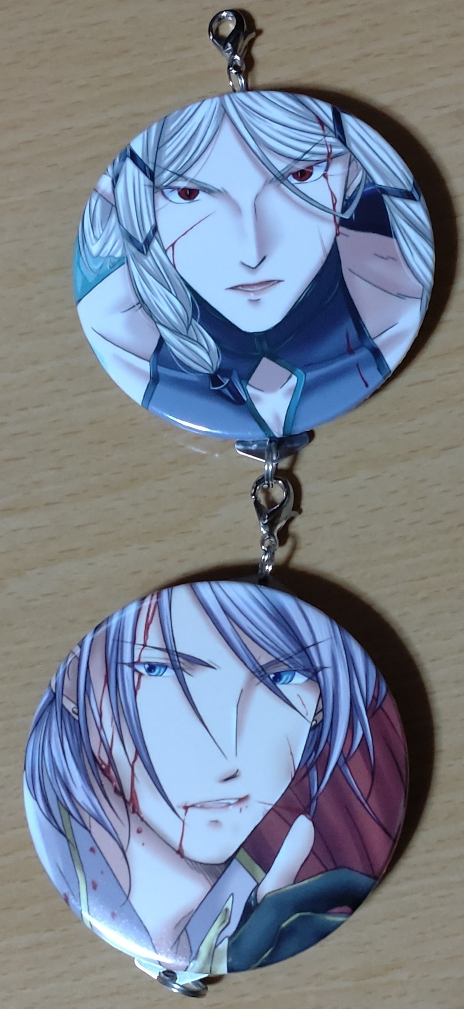 ヴァルター、ヴォルフつながる缶バッジ しゅみのそうこ BOOTH