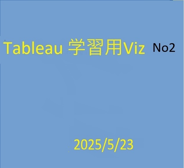 「Tableau 学習用Viz（IT関連）」No2