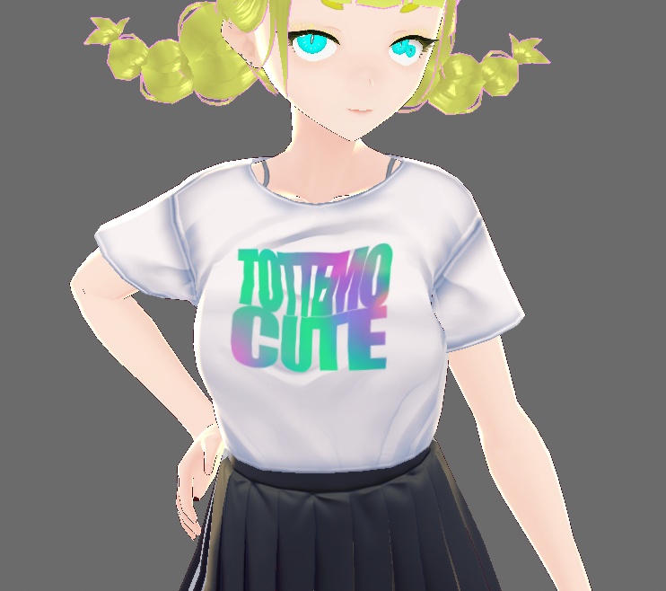 【VRoid】とってもキュートなTシャツ【テクスチャ】