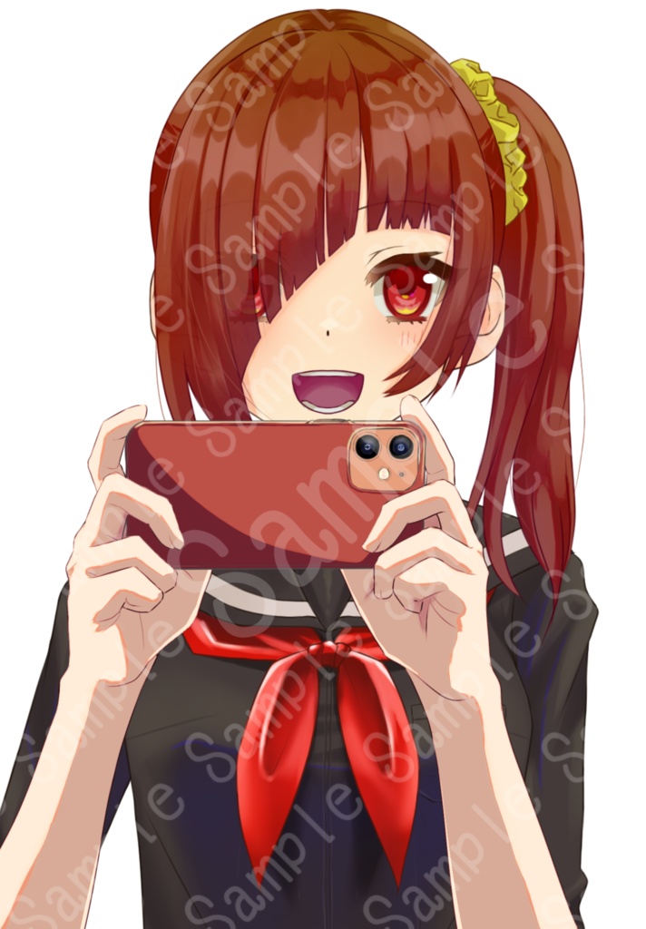 スマホで写真を撮る手