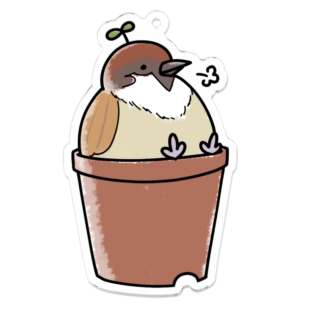 【全3種】スズメ鉢アクリルキーホルダー