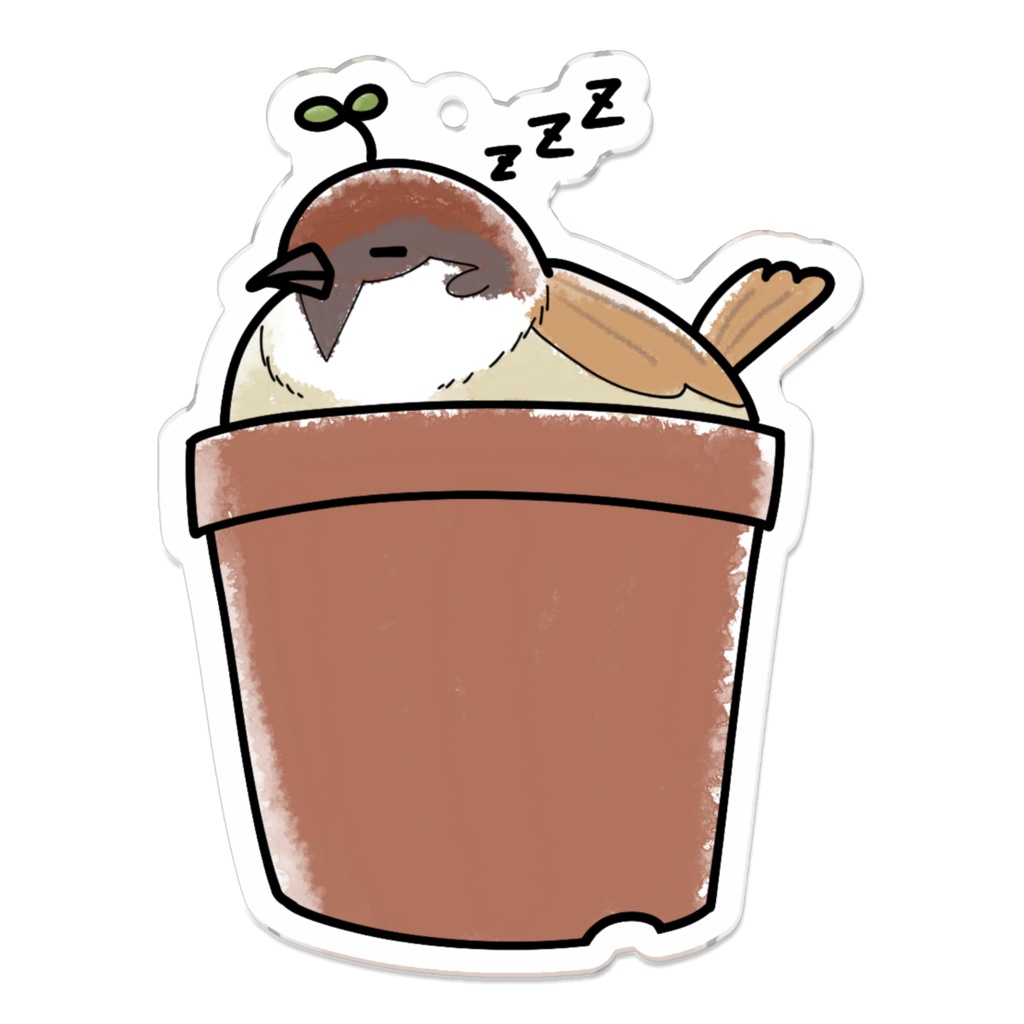 【全3種】スズメ鉢アクリルキーホルダー