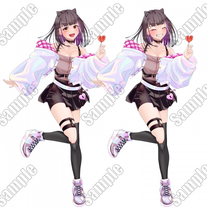 【表情差分11種】猫耳ヘアの女の子