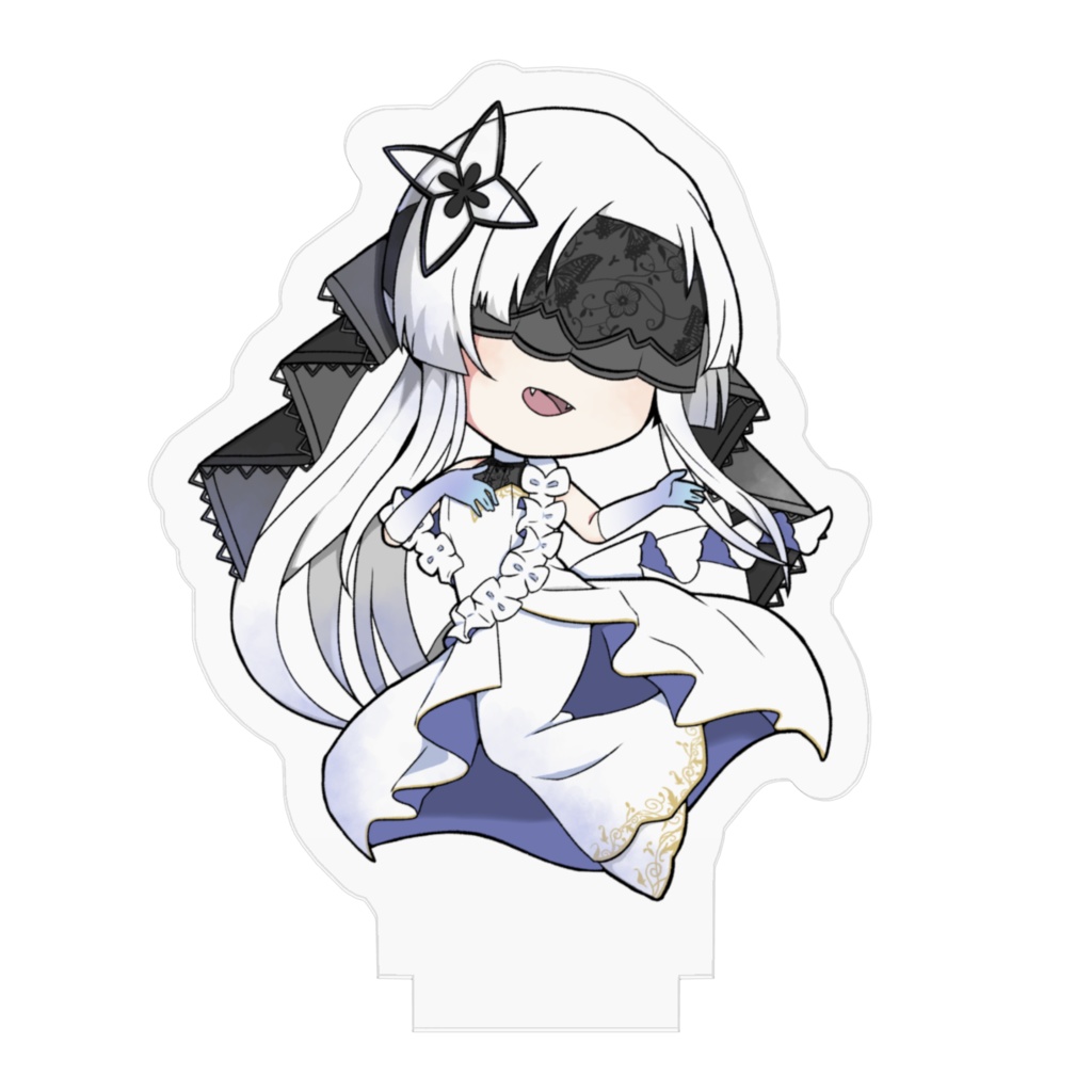 慈硯イスのアクリルフィギュア(白ドレスver)