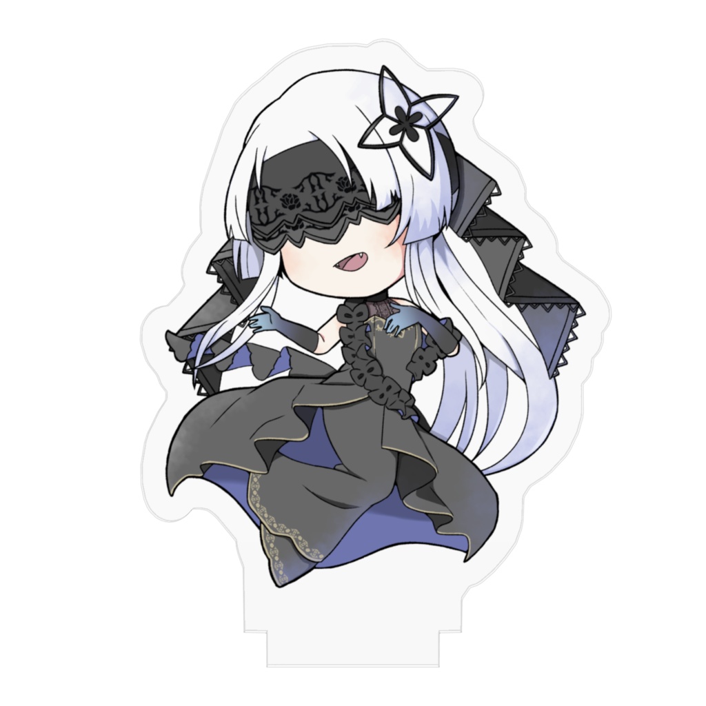 慈硯イスのアクリルフィギュア(黒ドレスver)