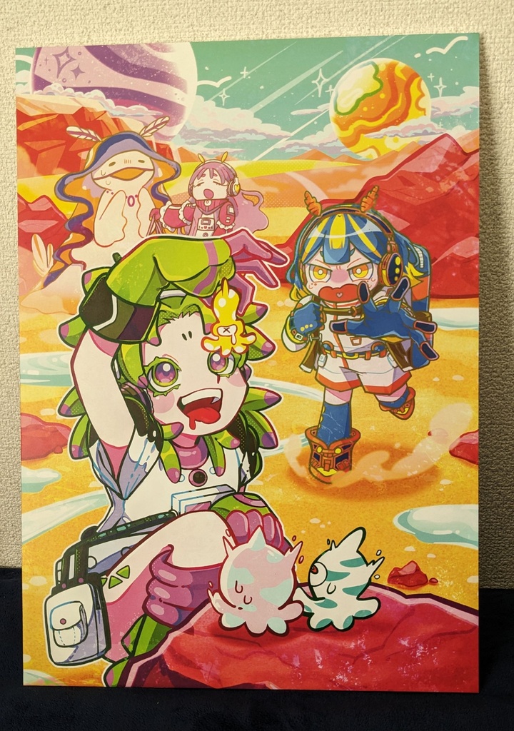 創作キャラ『ベニモ』作品A3パネル