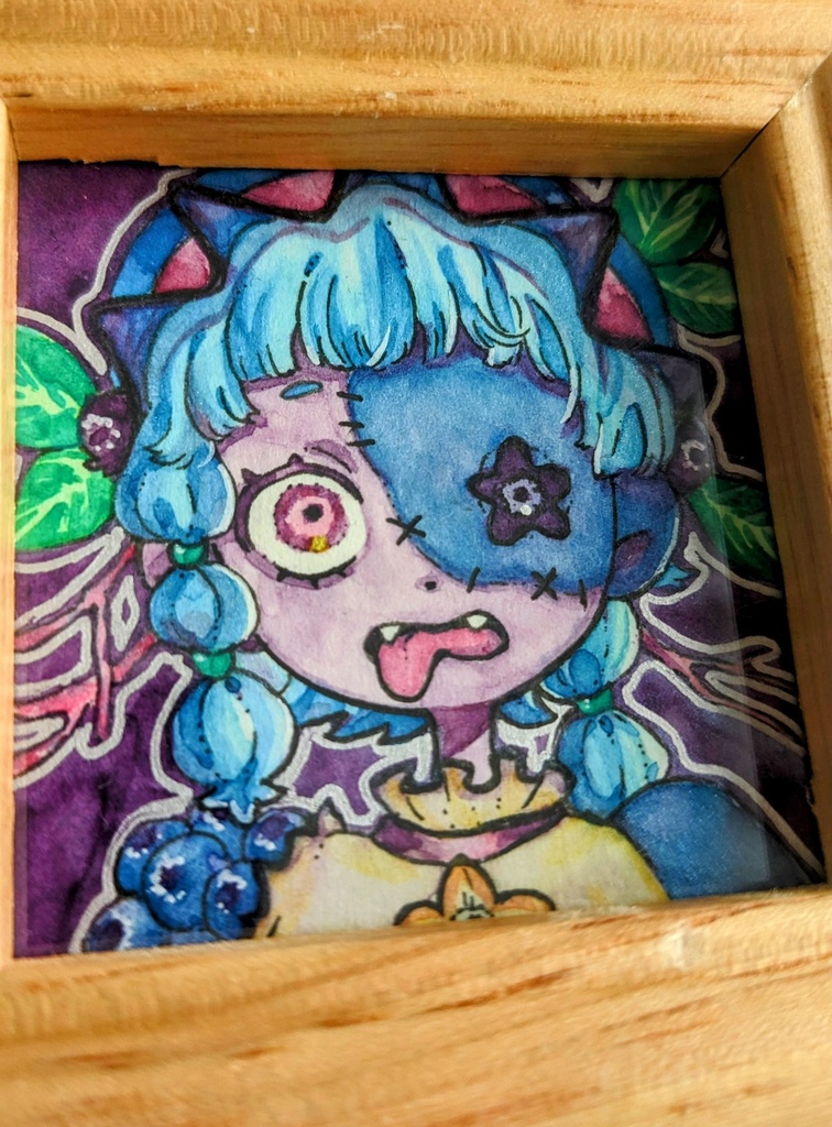 ブルーベリーのゾンビちゃん ミニ原画