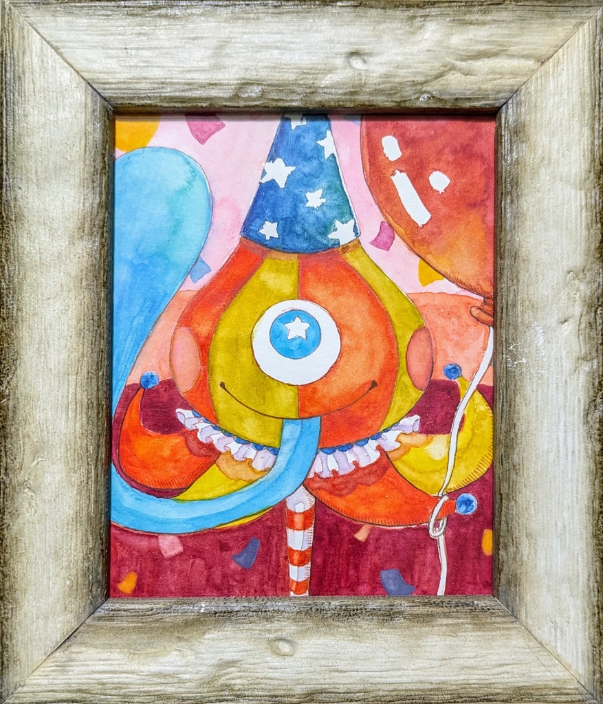 額入り水彩原画 妖怪モチーフオリジナルキャラクター