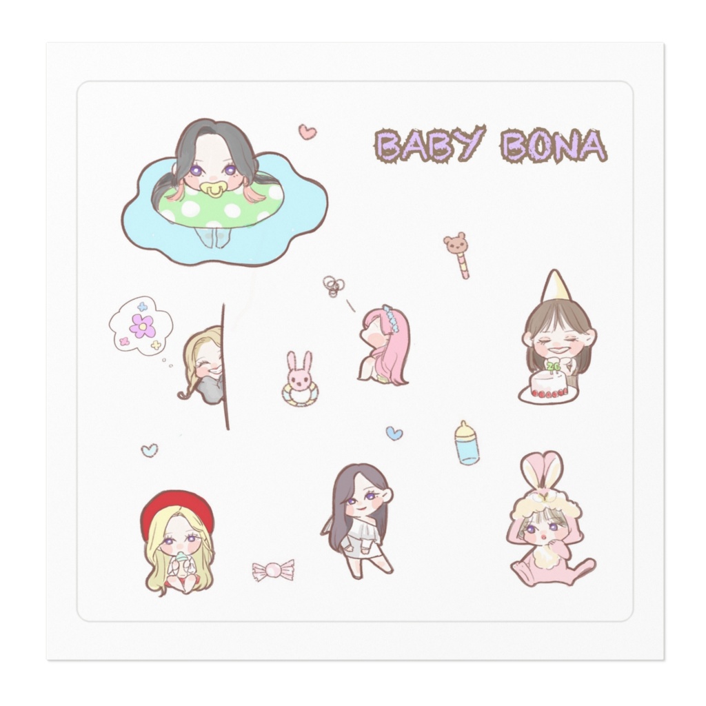 Baby bonaステッカー